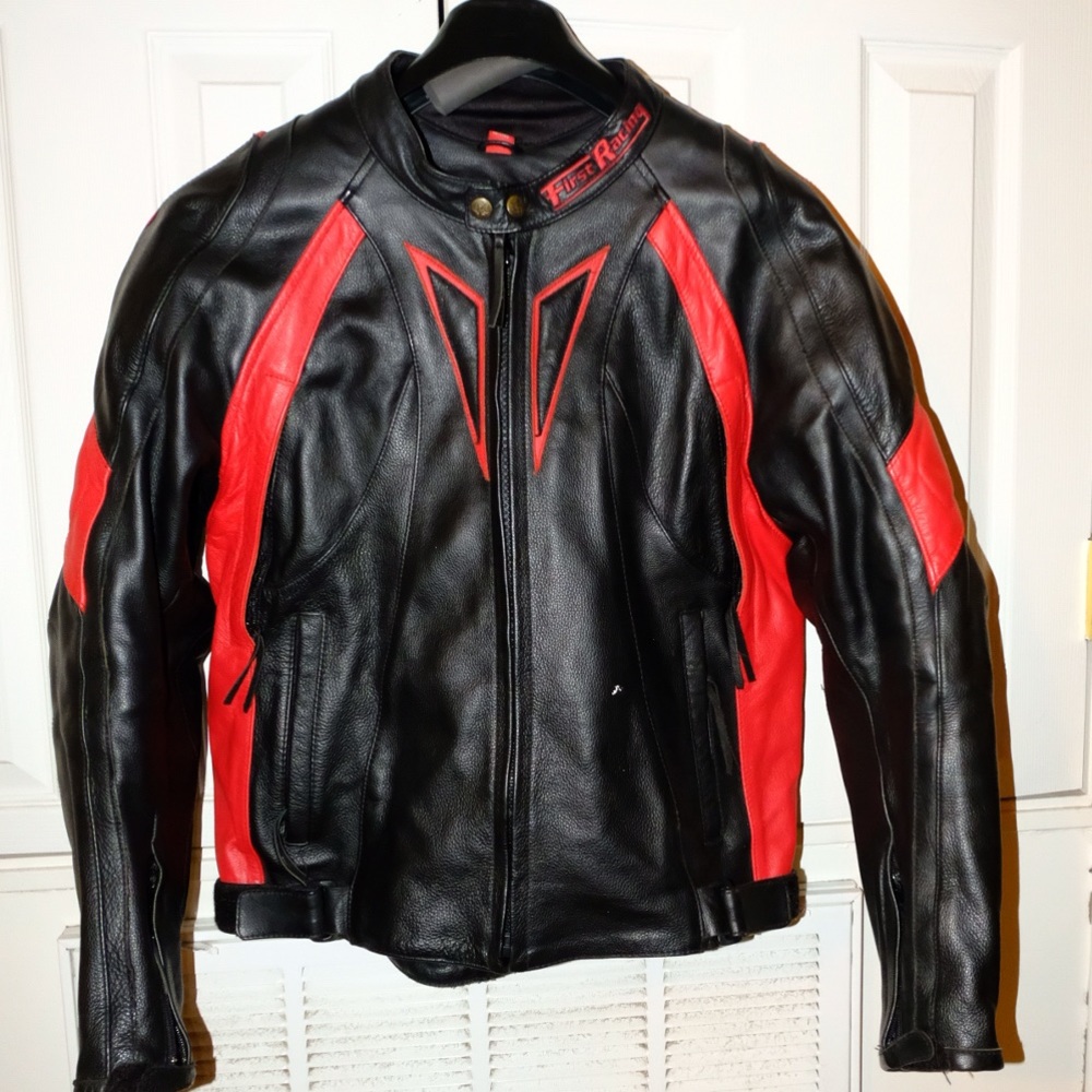 First Racing 100% Leather Jacket